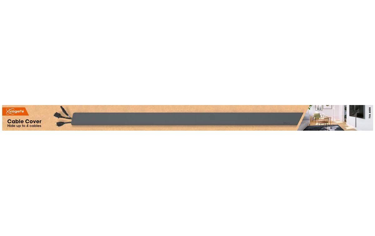 Vogel's TVA6000B Wandkanal – 59 × 14 mm – 0,8 m – Kunststoff – Schwarz, selbstklebend