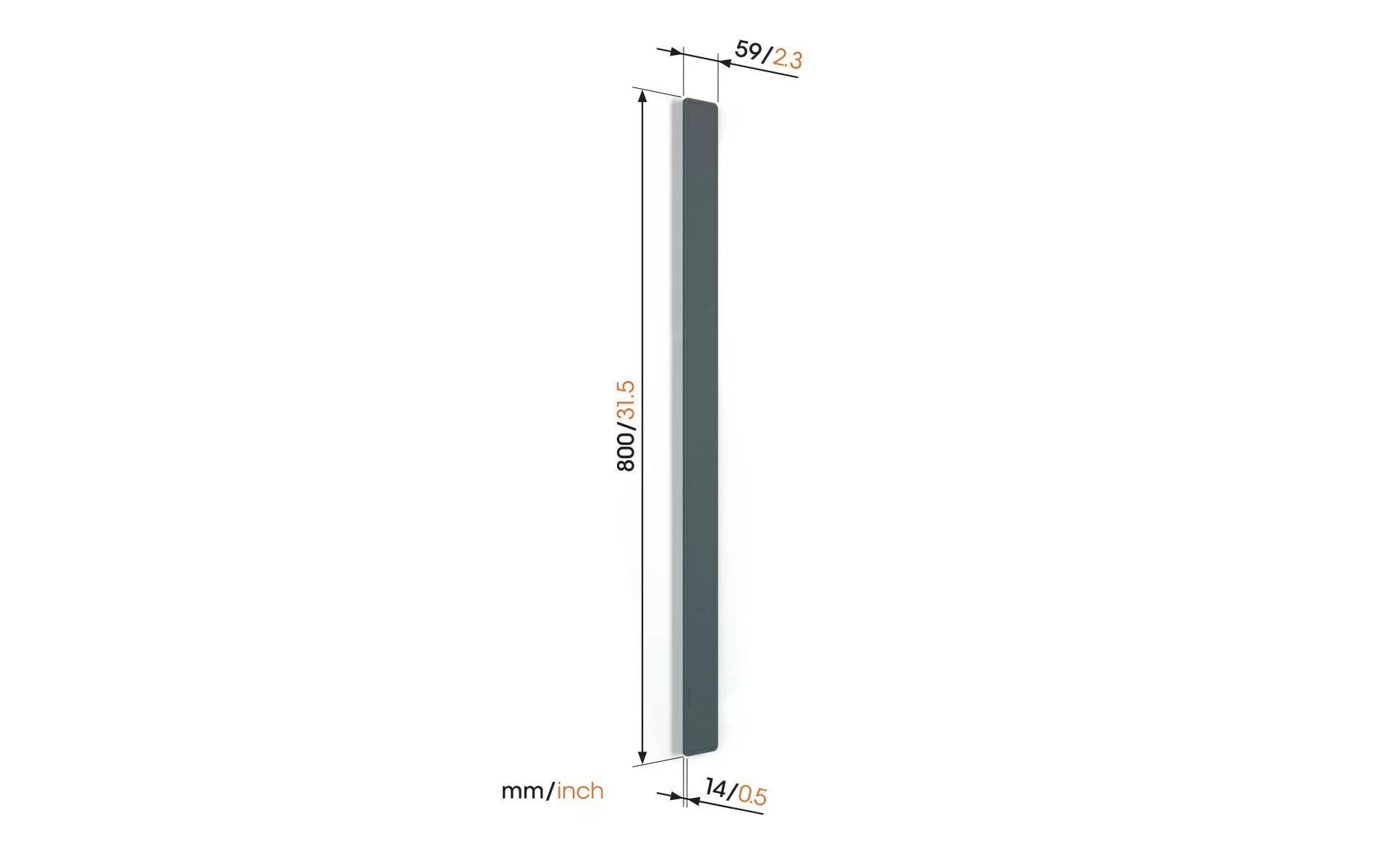 Vogel's TVA6000B Wandkanal – 59 × 14 mm – 0,8 m – Kunststoff – Schwarz, selbstklebend