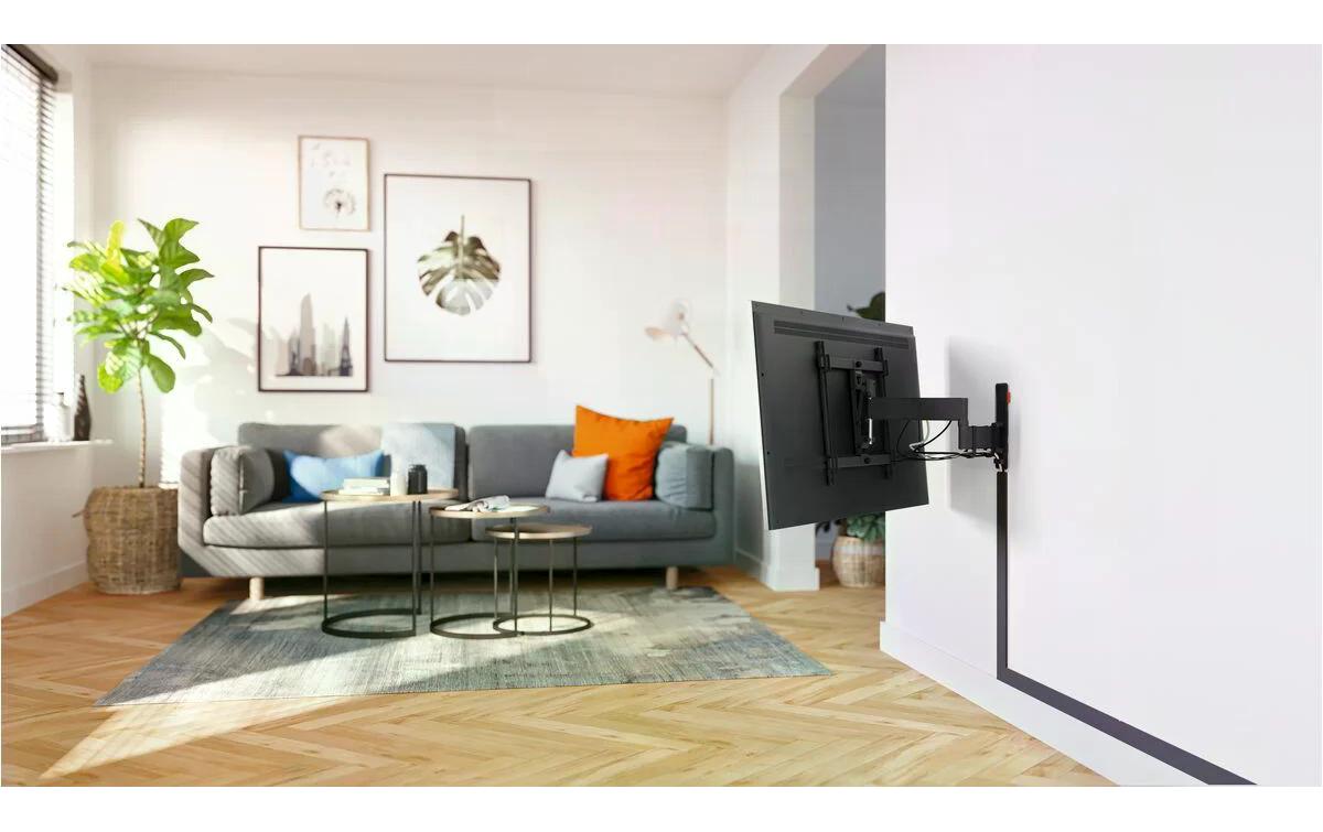 Vogel's TVA6000B Wandkanal – 59 × 14 mm – 0,8 m – Kunststoff – Schwarz, selbstklebend