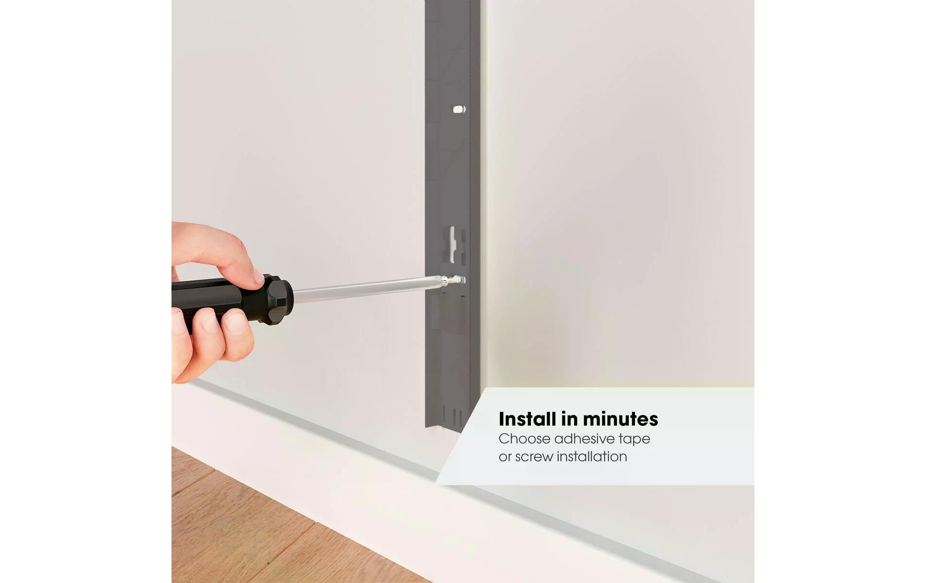 Vogel's TVA6000B Wandkanal – 59 × 14 mm – 0,8 m – Kunststoff – Schwarz, selbstklebend