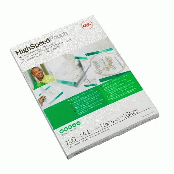GBC Laminierfolien A4, glänzend – 125 µm, 216 × 303 mm, 100 Stk.