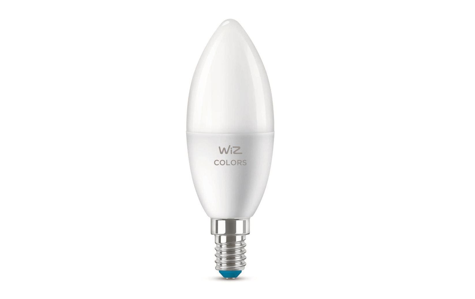 WiZ Smart-Leuchtmittel B35 – E14 C37, 470 lm, 4,9 W, 2200–6500 K, dimmbar, WiFi, für WiZ, weiss