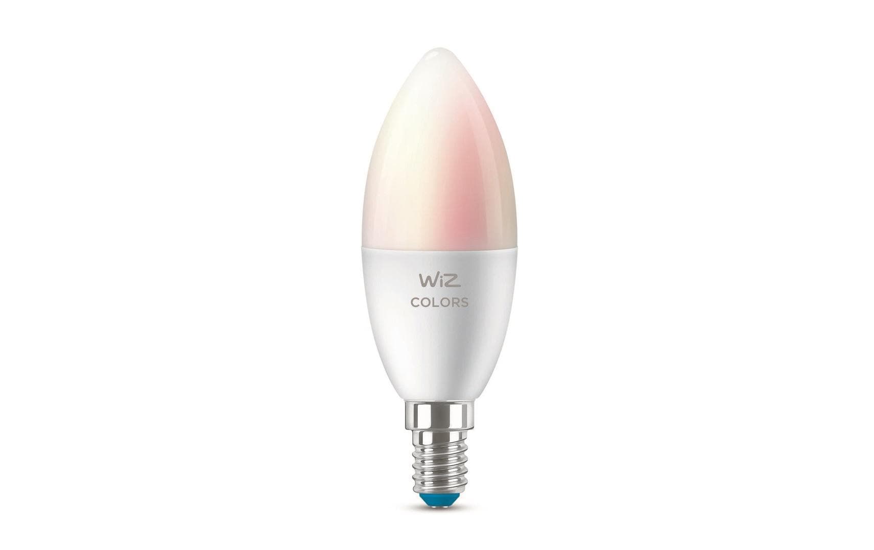 WiZ Smart-Leuchtmittel B35 – E14 C37, 470 lm, 4,9 W, 2200–6500 K, dimmbar, WiFi, für WiZ, weiss