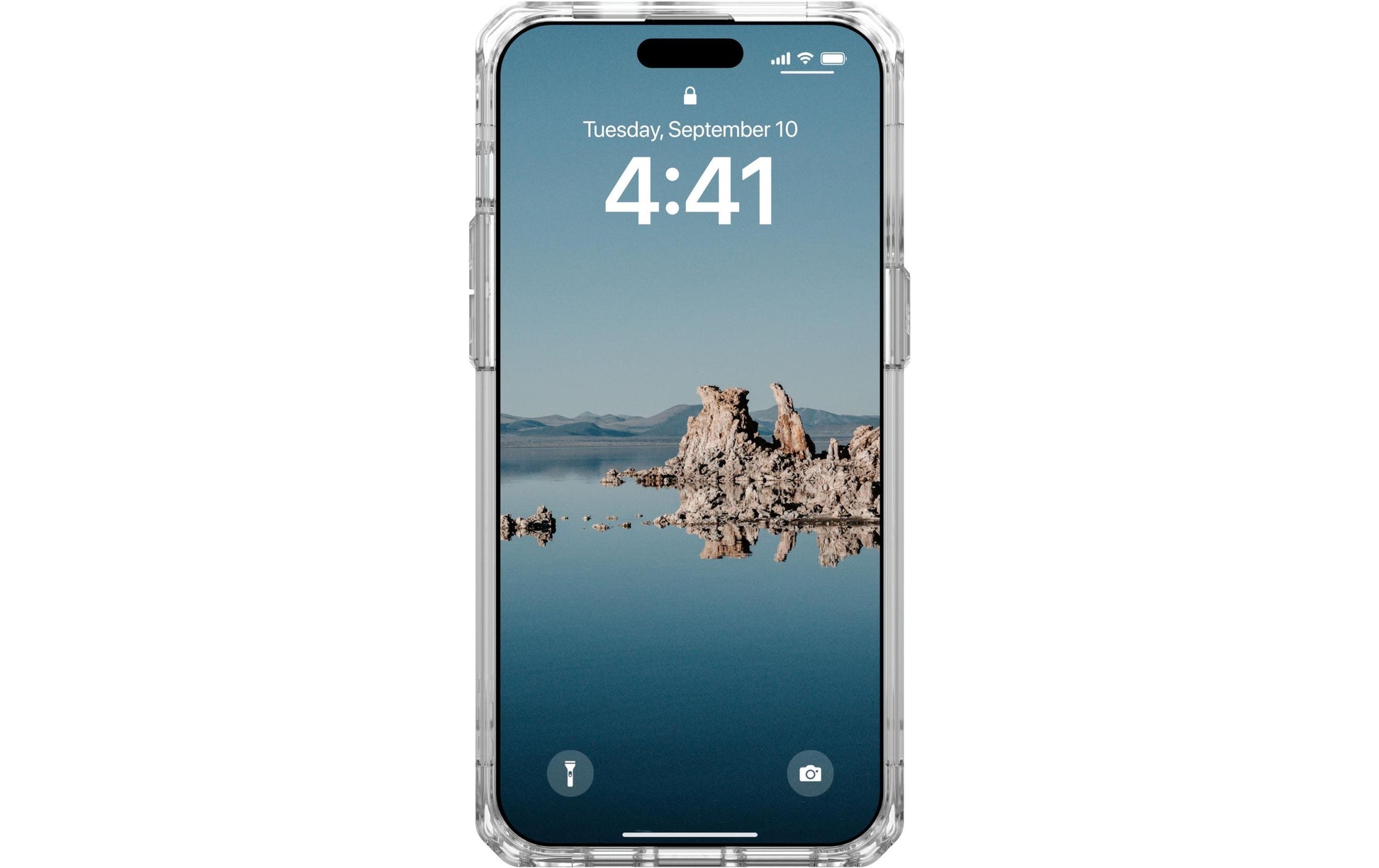 Urban Armor Gear UAG Plyo – Rückcover – für Apple iPhone 15 Pro Max – MagSafe, PC+TPU, Transparent/Gold, bis 4,8 m sturzsicher