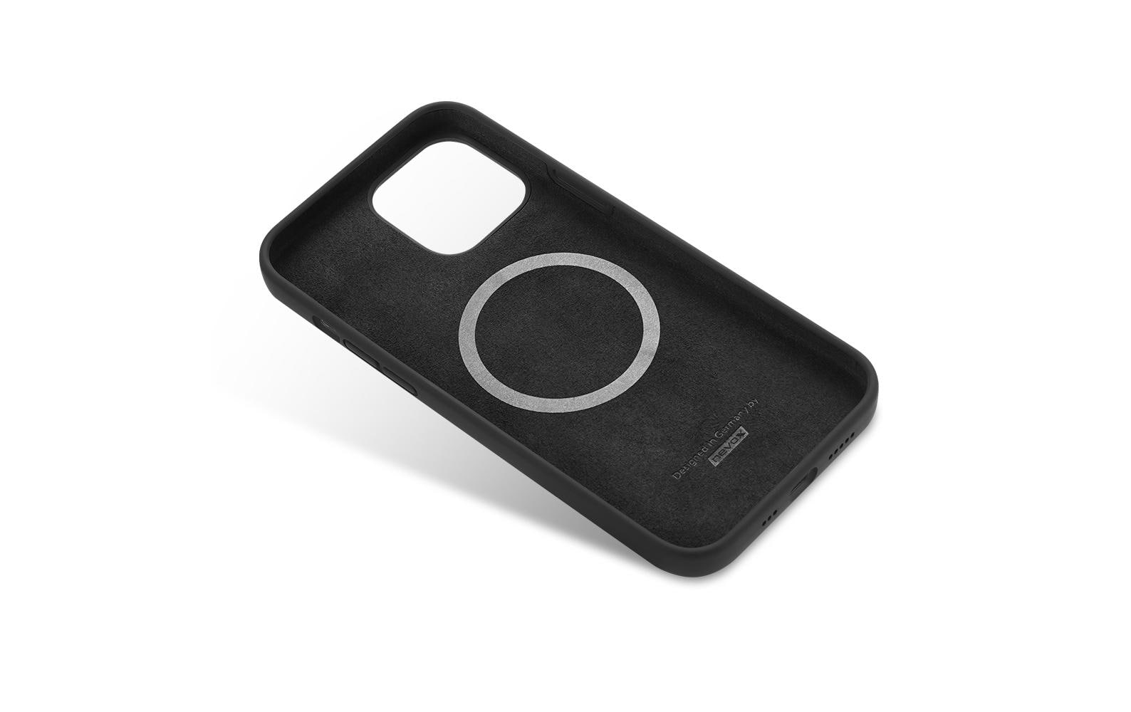 nevox StyleShell Shock Backcover – für Apple iPhone 15 Plus, MagSafe, Silikon, Schwarz