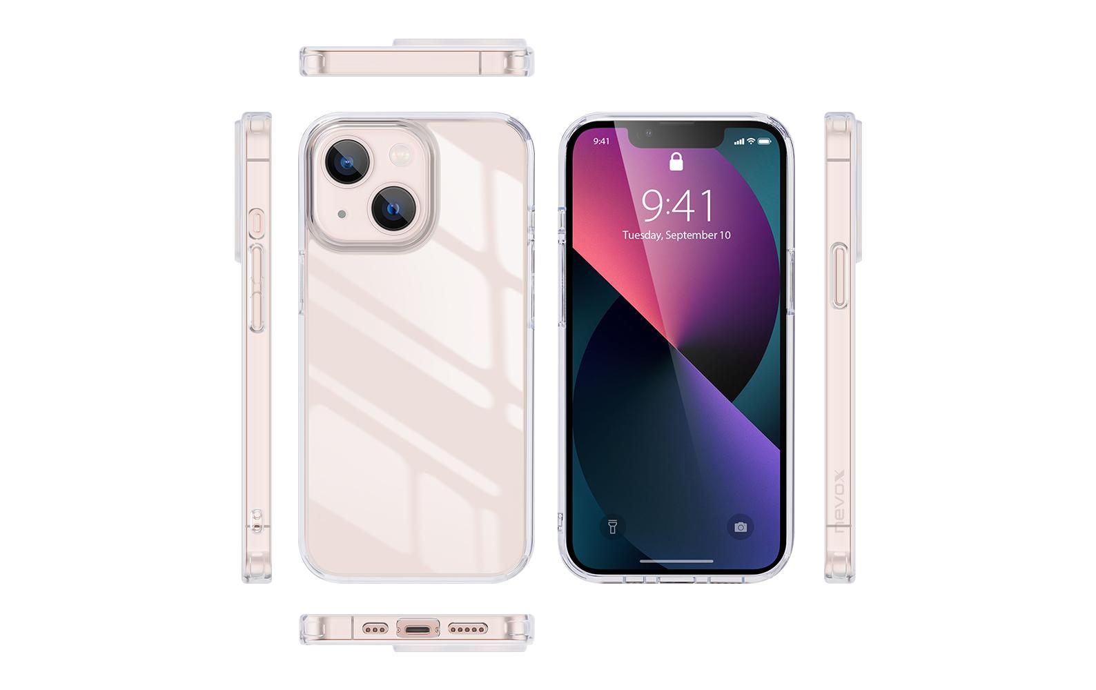 Nevox StyleShell SHOCKFlex Backcover – für Apple iPhone 15 Plus, PC+TPU, Transparent