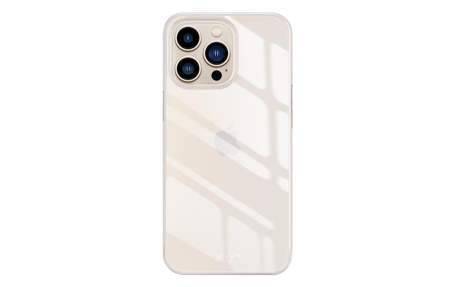 nevox StyleShell Flex – Backcover – für Apple iPhone 15 Pro Max, TPU, Transparent