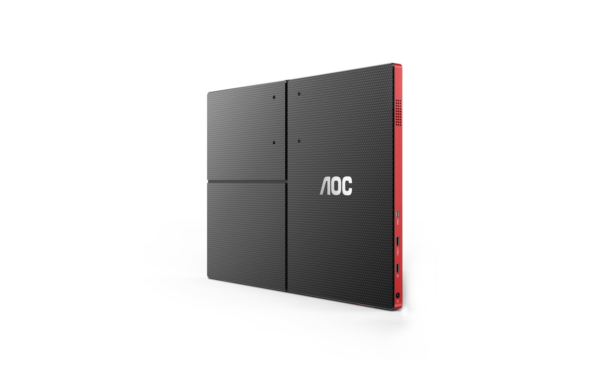 AOC 16G3 – Tragbarer Monitor, 15,6", IPS, 144 Hz, 250 cd/m², USB-C, FreeSync, VESA 50 × 50, Rot