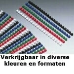 GBC Bindedisc-Ringe – für A4 – Ø 6 mm, rot, Kunststoff – 100 Stk.