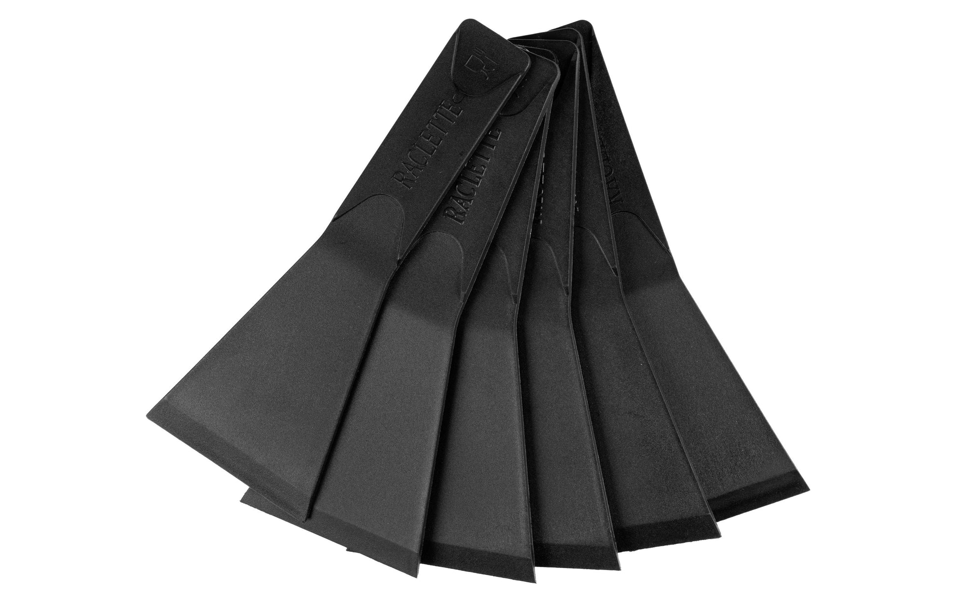 Furber. Furber – Raclette-Spachtel, 13,5 cm, Kunststoff, schwarz, 6 Stk.