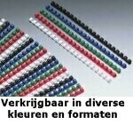 GBC Bindedisc-Ringe – für A4 – Ø 16 mm, rot, Kunststoff – 100 Stk.