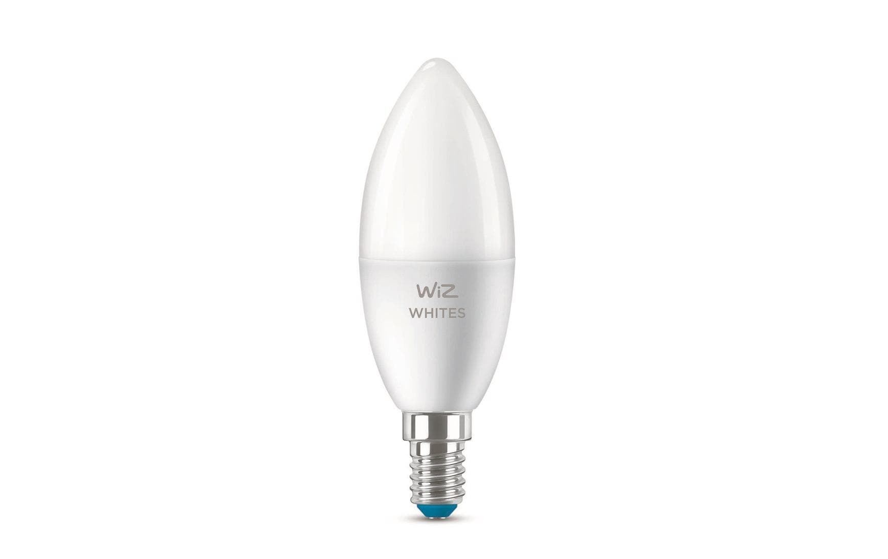 WiZ Leuchtmittel – E14 C37 – Tunable White 2700–6500 K, 470 lm, 4,9 W – 2er-Pack
