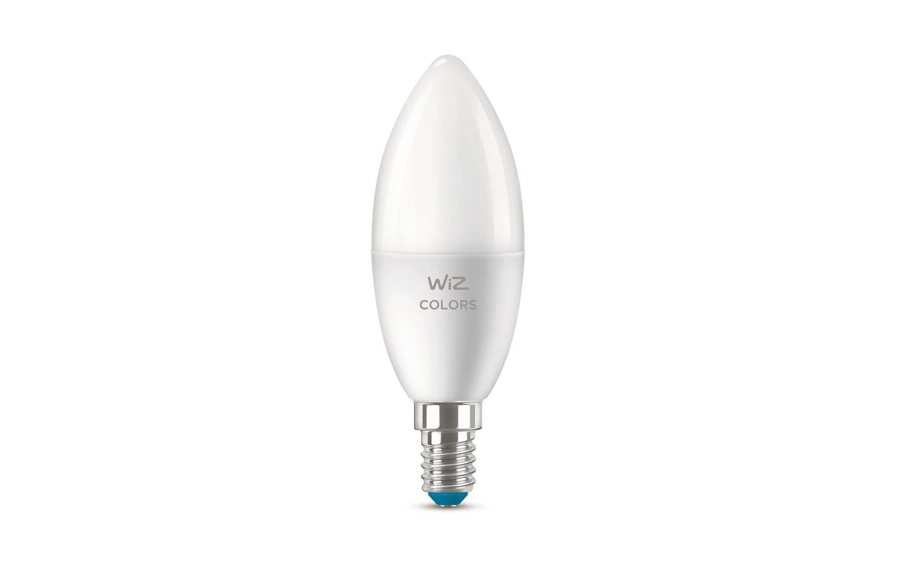 WiZ Smart-Leuchtmittel E14 C37 – RGB+CCT 2200–6500 K, 470 lm, 4,9 W, WLAN/Bluetooth – 2 Stk.