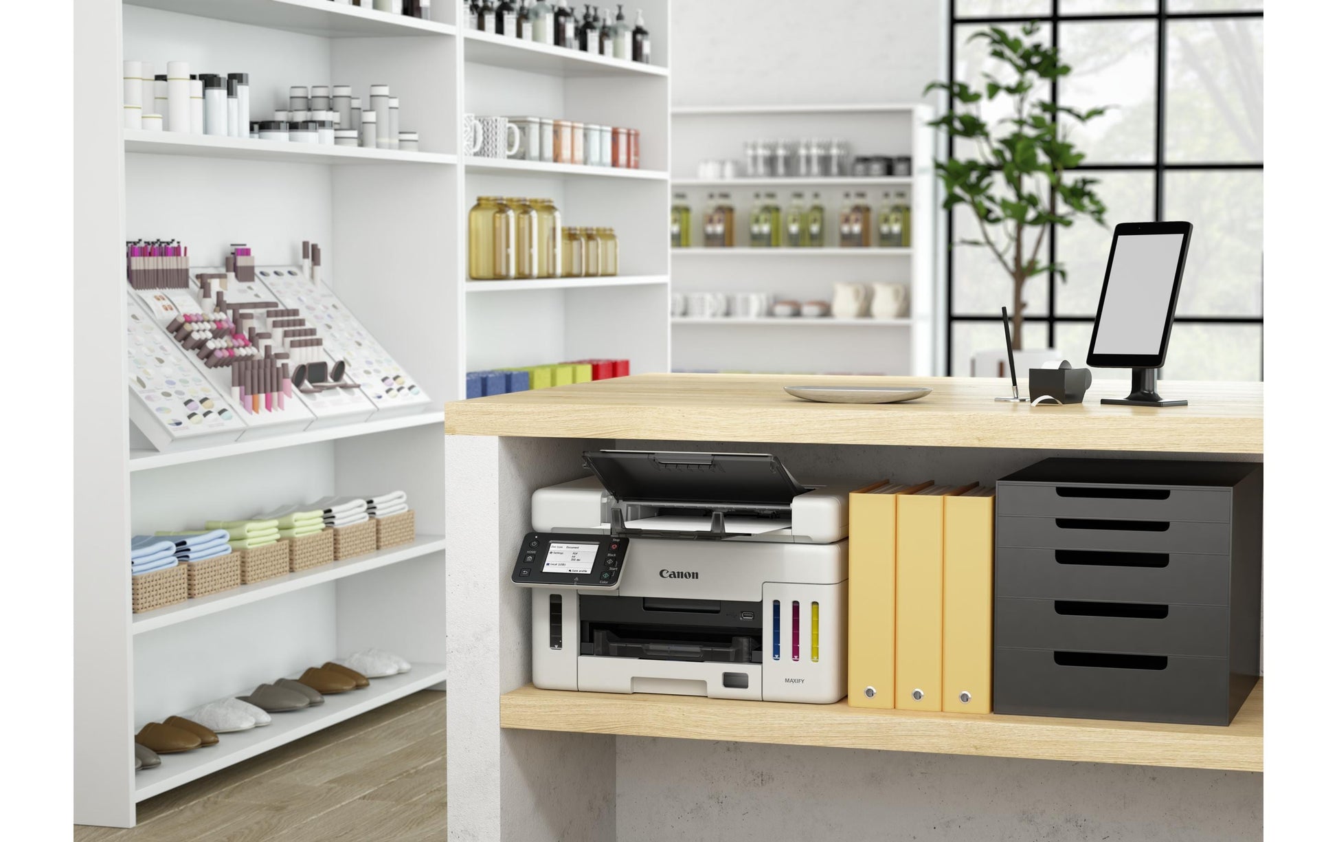 Canon MAXIFY GX6550 – Farbiges Tintenstrahl-MFP A4, 3-in-1 – USB/LAN/WLAN – Duplex, ADF – 24 S/W-Seiten pro Minute