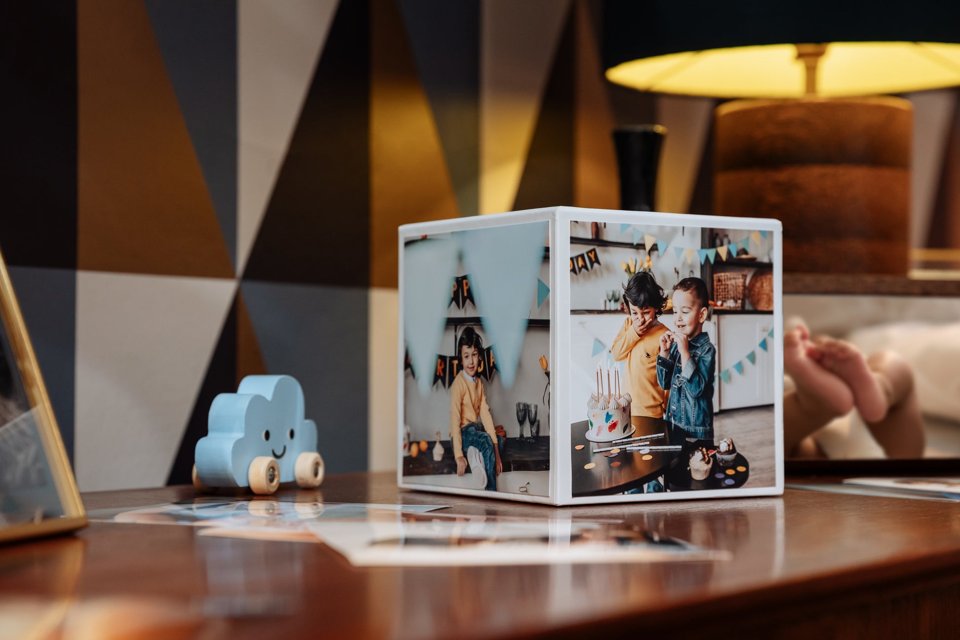 Canon Photo Cube Creative Papier-Set – glänzend, 127 × 127 mm, 40 Blatt, inkl. Rahmen – für Canon-Drucker