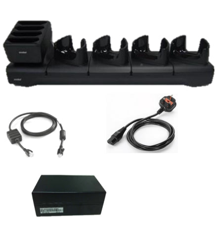Zebra Ladestation – TC7X – Komplettes Kit – inkl. Batterieladegerät, Adapter-Cup, Netzteil, DC- und AC-Kabel