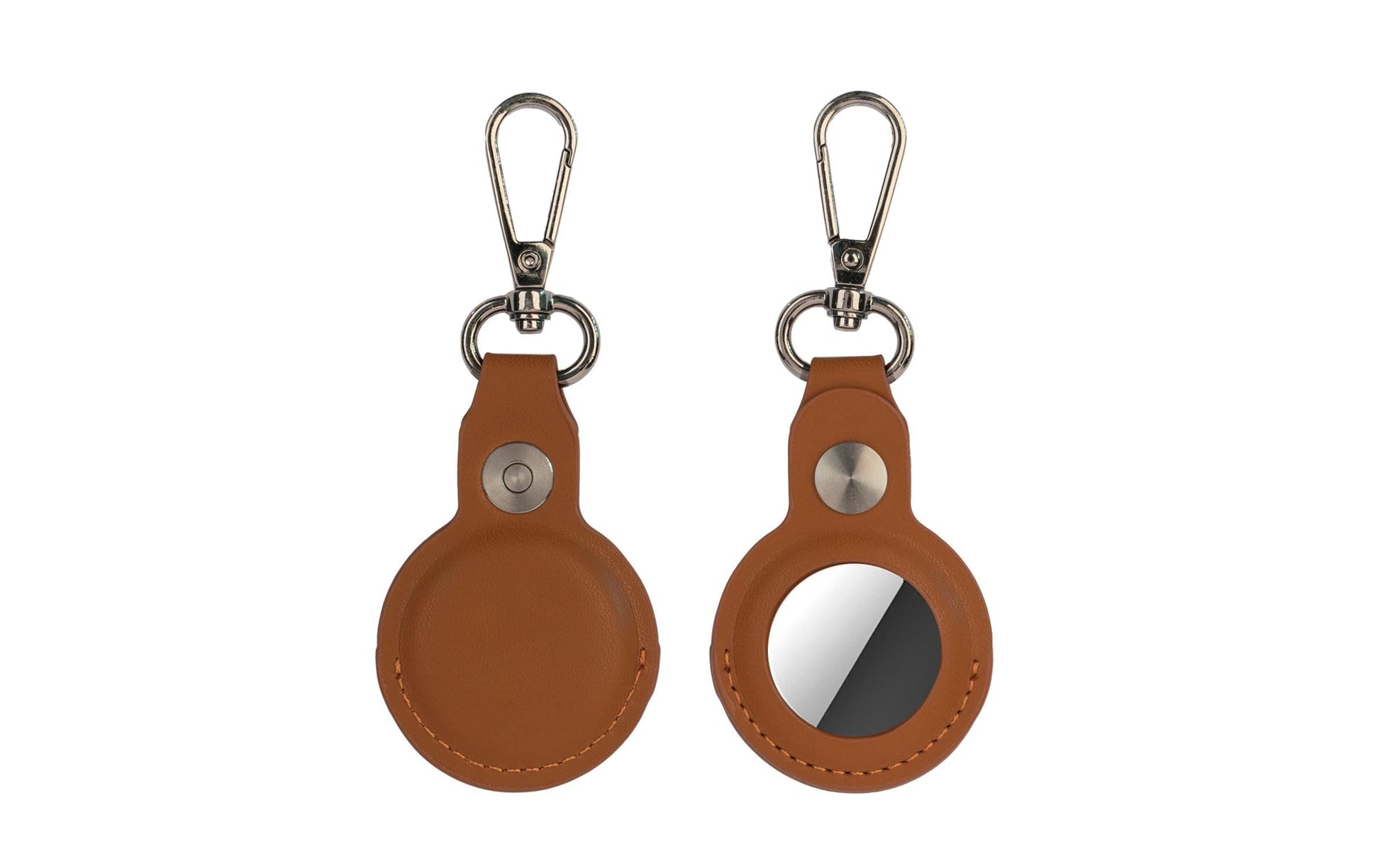4smarts AirTag-Schlüsselanhänger für Apple AirTag, SkyTag Slim – Kunstleder/Metall, Mehrfarbig, 4er-Pack