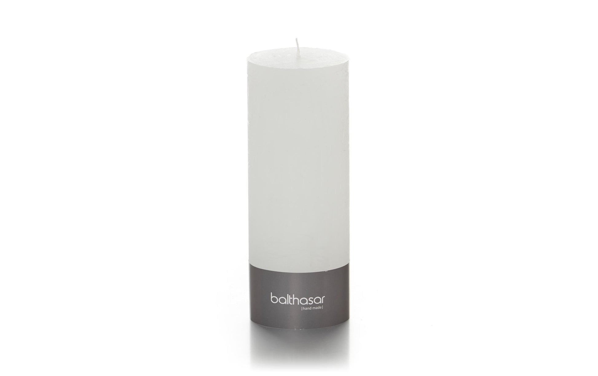 Balthasar Zylinderkerze – Ø 7 × 18 cm – Paraffin, Weiss – 85 h