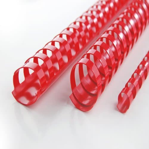 GBC Bindedisc-Ringe – Ø 10 mm, rot, Kunststoff – 100 Stk.