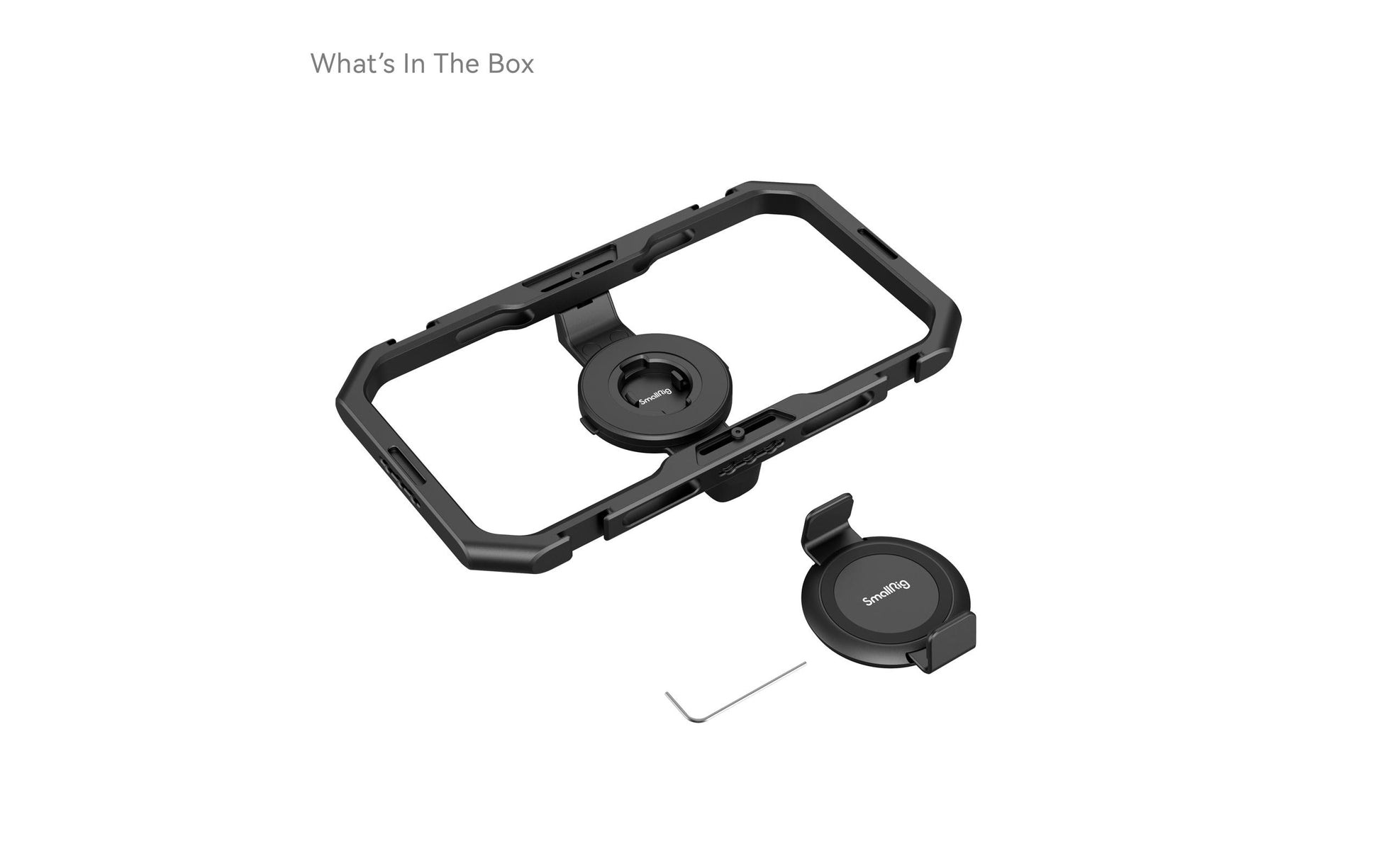 SmallRig Käfig, magnetische Montage – für Smartphones 62,5–87 mm Breite – Schwarz, Aluminium/Silikon