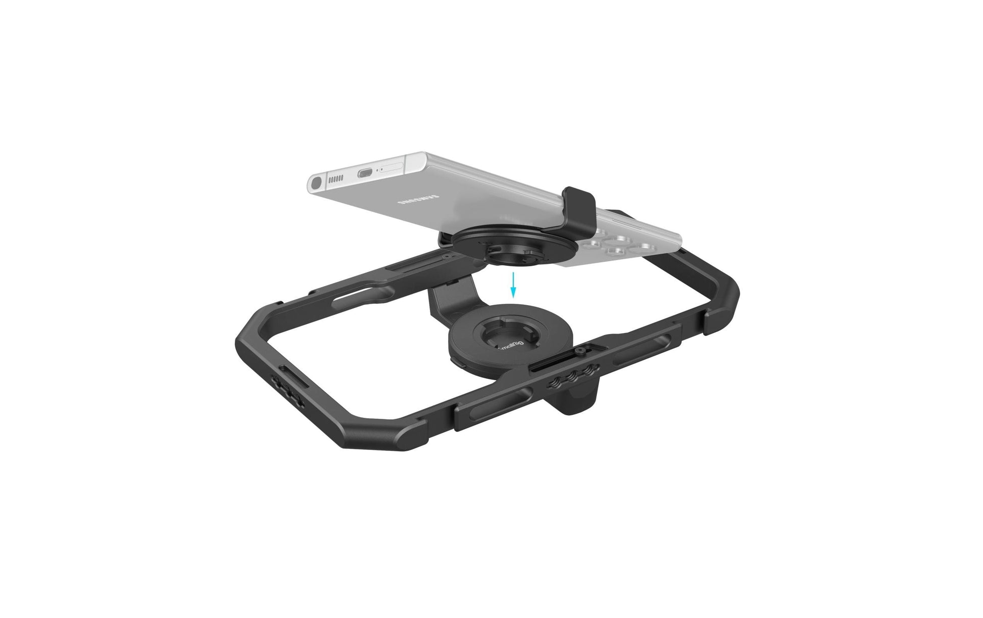 SmallRig Käfig, magnetische Montage – für Smartphones 62,5–87 mm Breite – Schwarz, Aluminium/Silikon