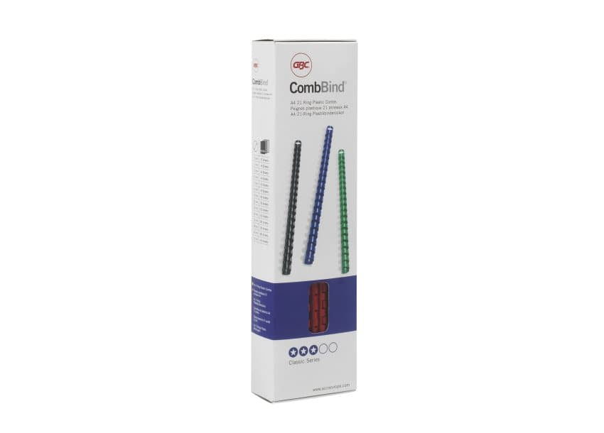 GBC Bindedisc-Ringe – Ø 14 mm, weiss, Kunststoff – 100 Stk.