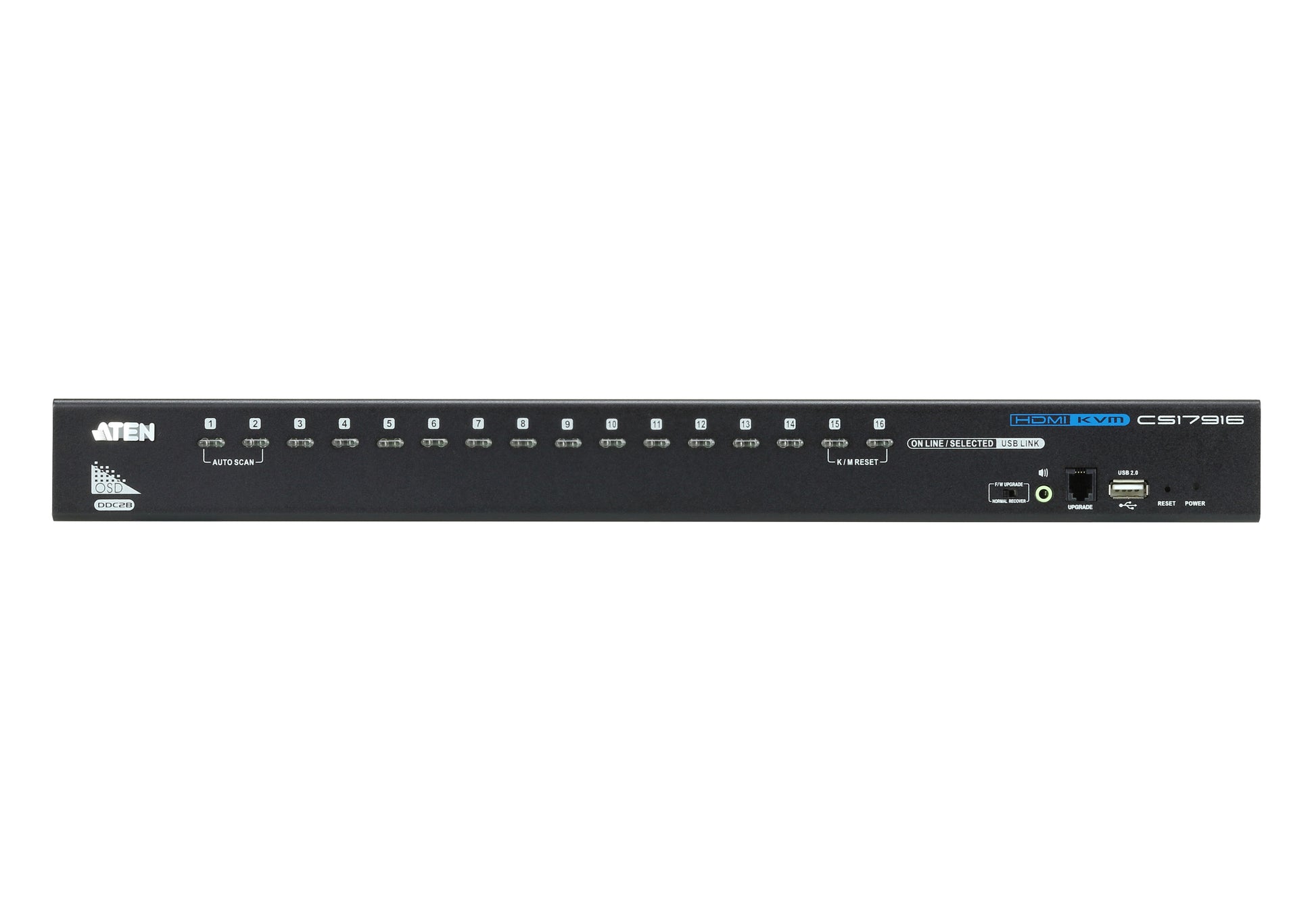 ATEN CS17916 – KVM-Switch – 16-Port, HDMI – 1920 × 1200 @ 60 Hz, Audio