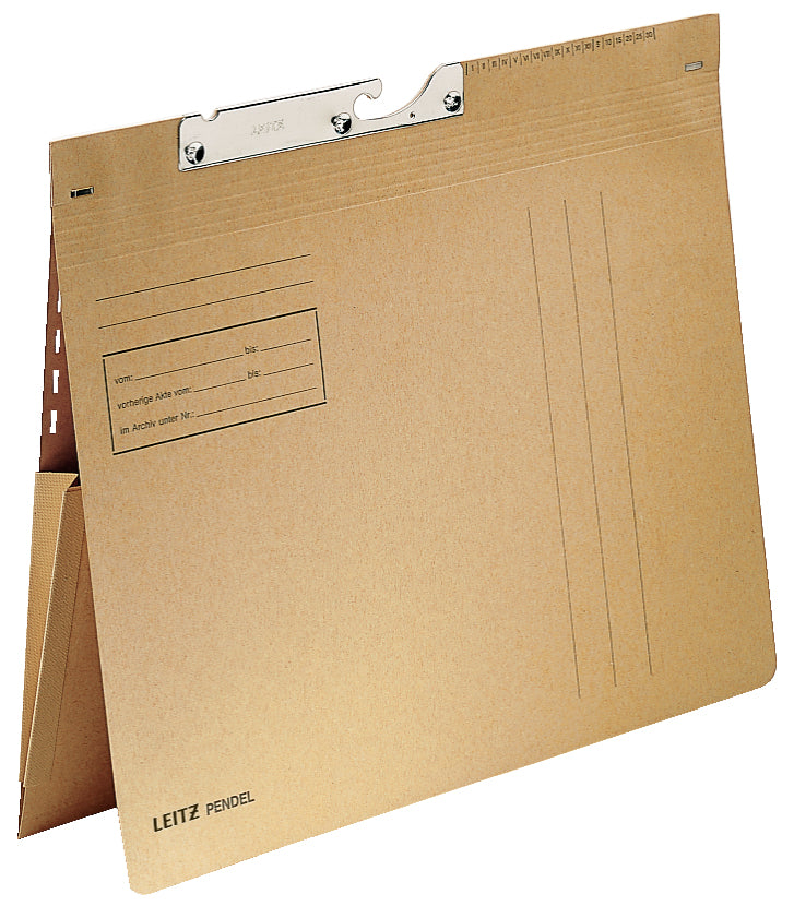 Leitz Hängehefter – für A4, 1-teilig, Braun, Karton