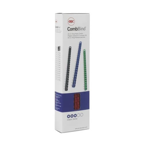 GBC Bindedisc-Ringe – für A4 – Ø 6 mm, rot, Kunststoff – 100 Stk.