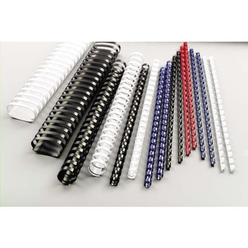 GBC Bindedisc-Ringe – Ø 10 mm, rot, Kunststoff – 100 Stk.