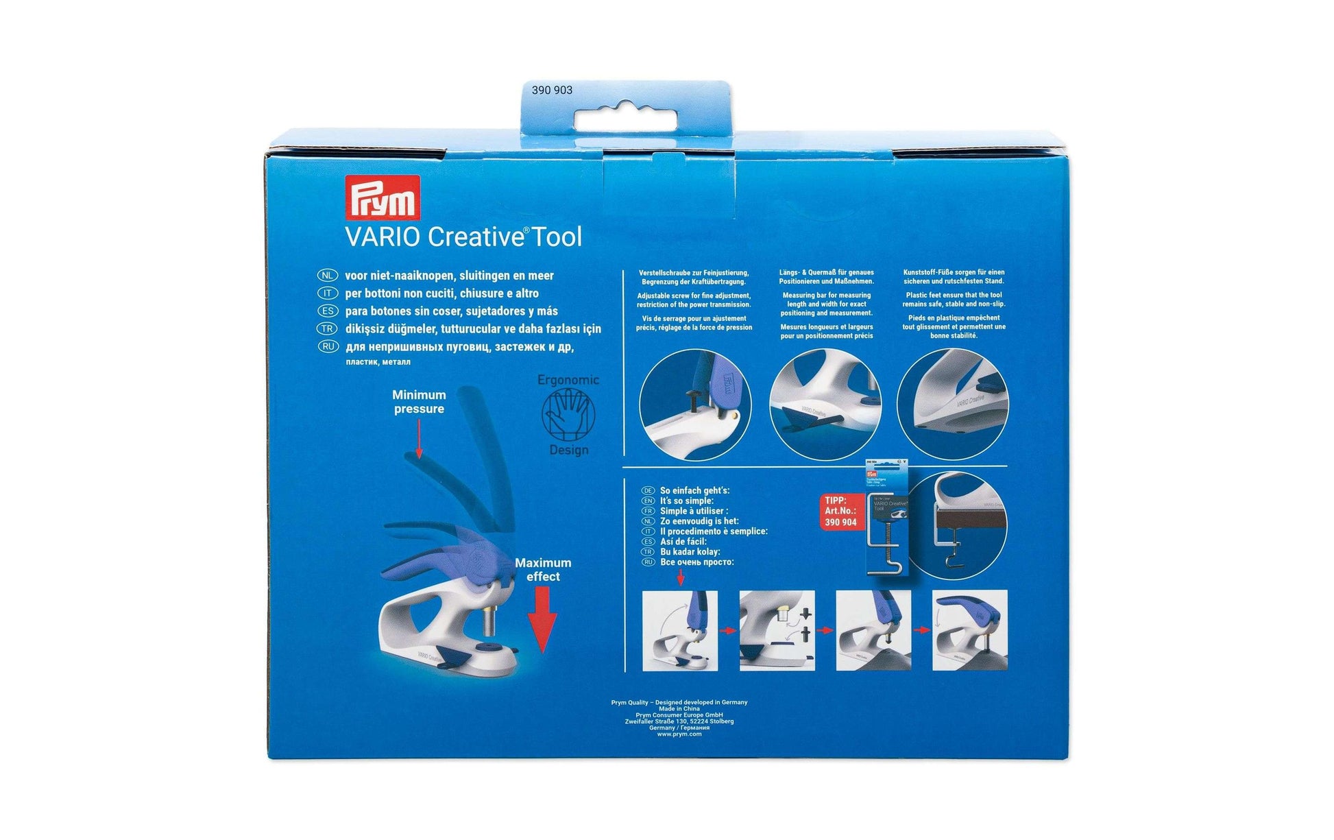 Prym 59 × 193 mm, Metall, Lavendel