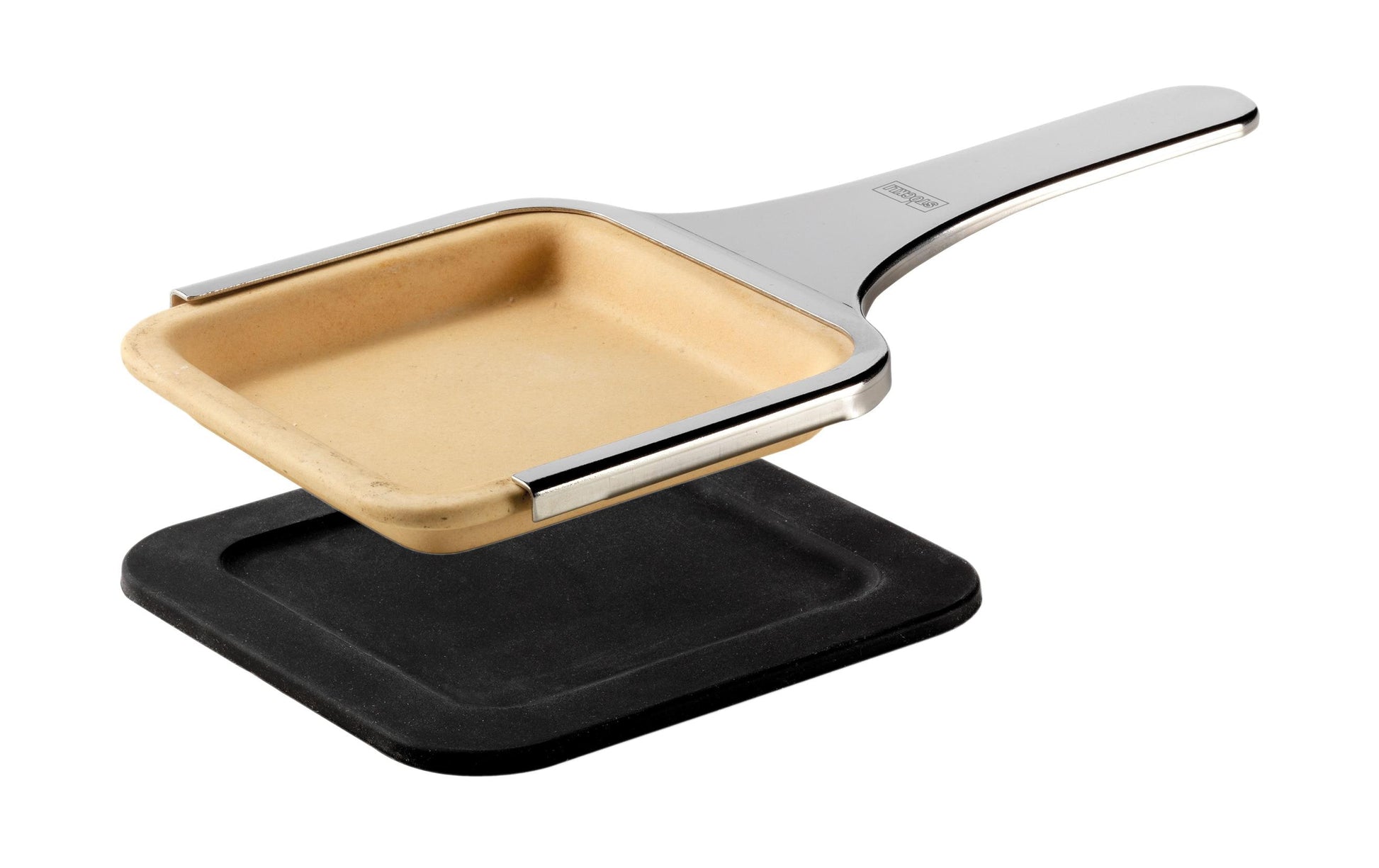 Stöckli Tonpfännchen-Set – Ø 10,5 cm, Keramik – für PizzaGrill, 4 Stk.