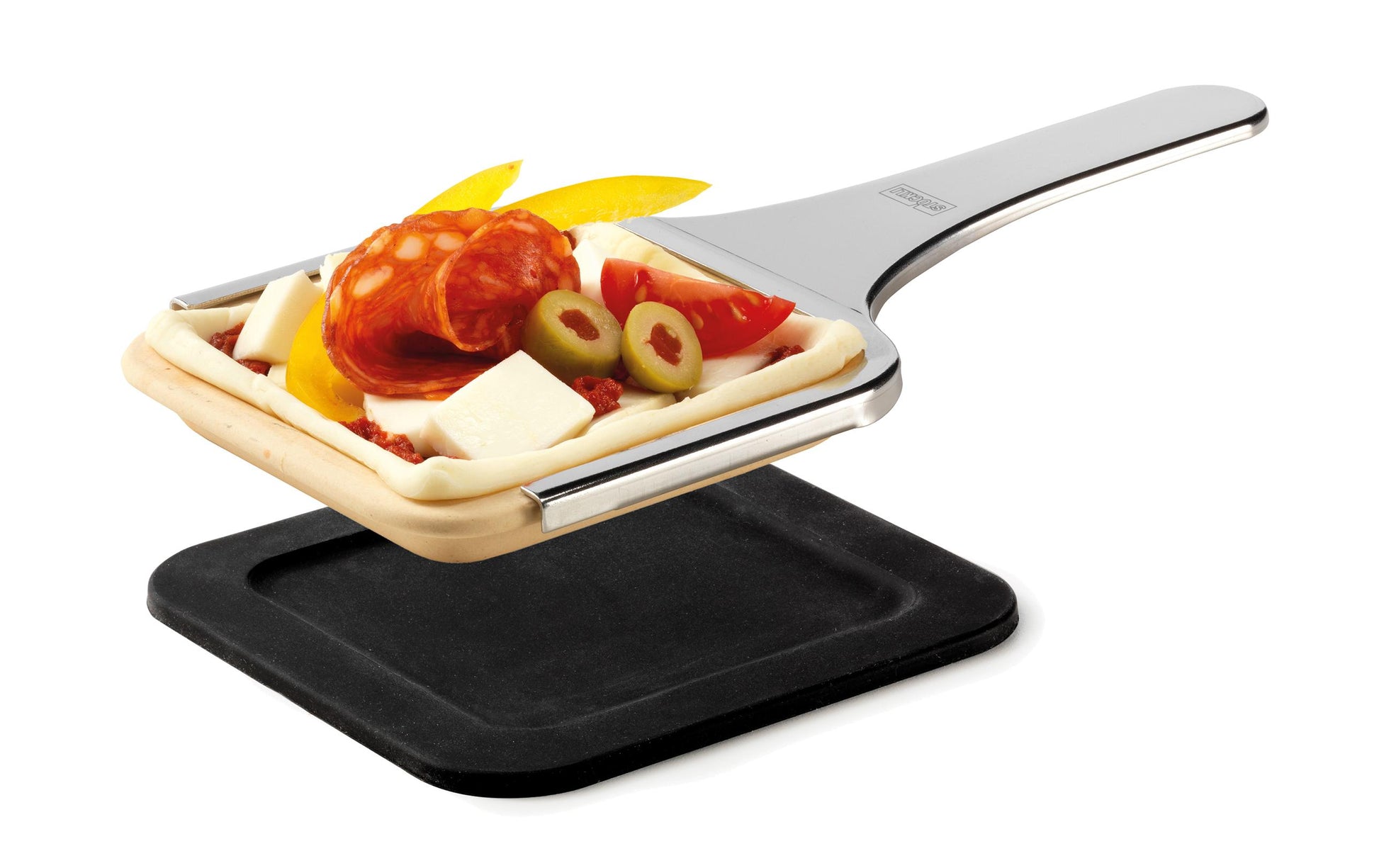 Stöckli Tonpfännchen-Set – Ø 10,5 cm, Keramik – für PizzaGrill, 4 Stk.