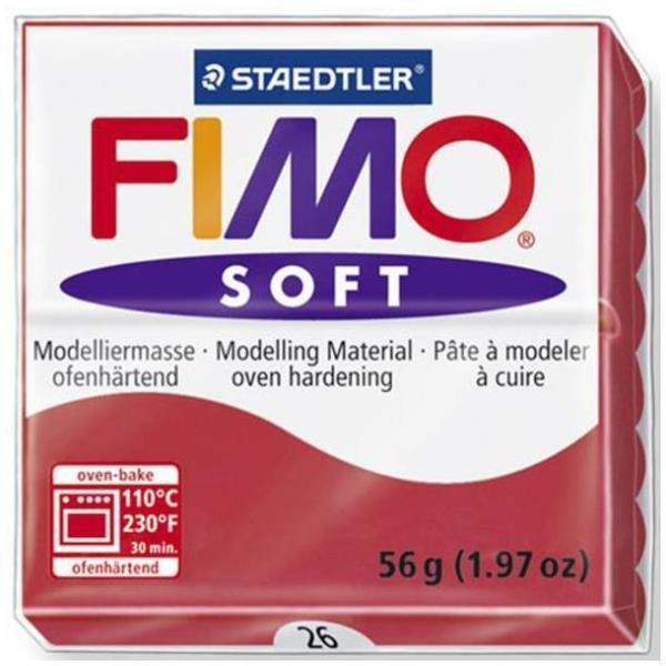 Staedtler Modelliermasse (ofenhärtend), Rot, 56 g, 1 Stk.