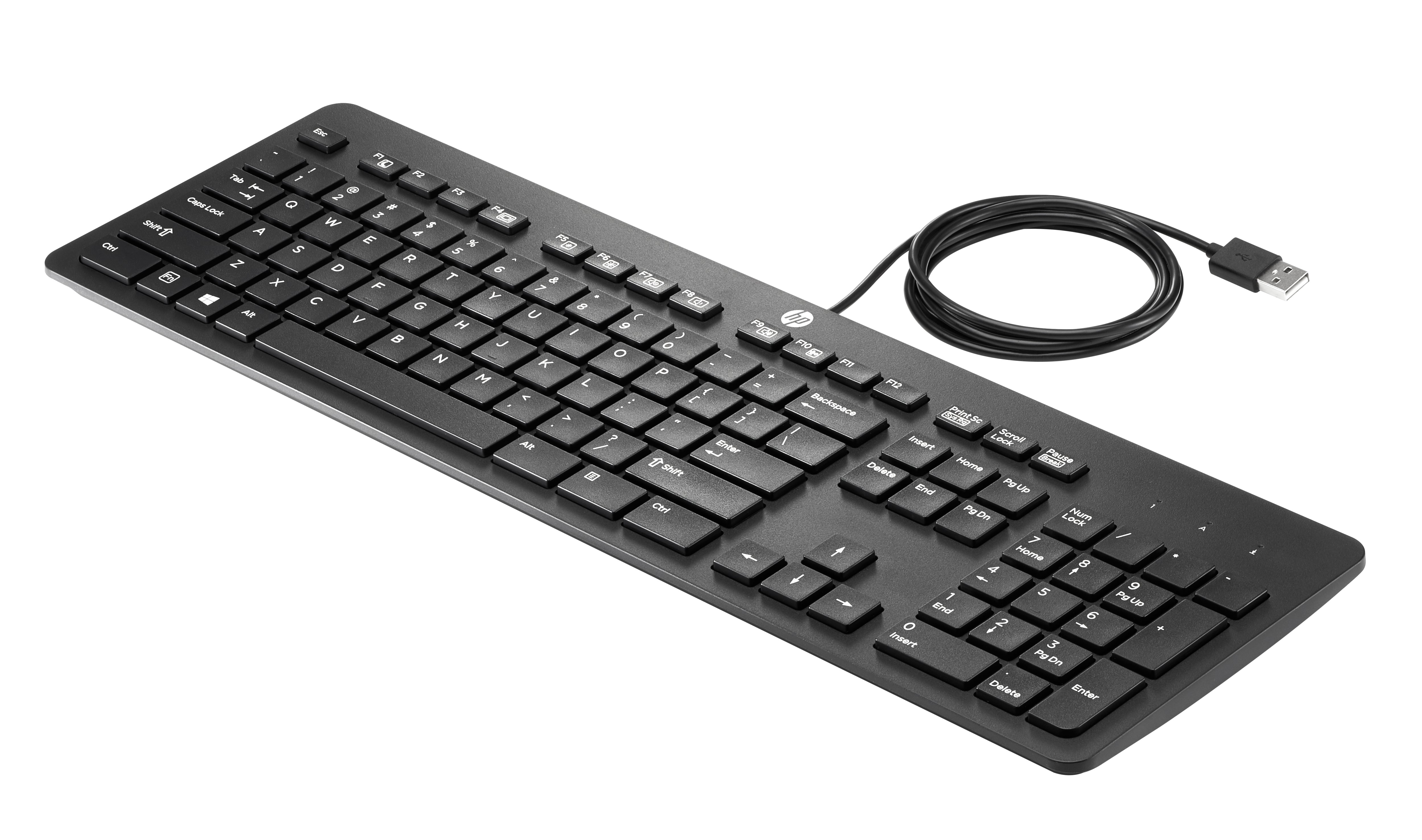 HP USB Business Slim – Tastatur – kabelgebunden (USB) – AZERTY (FR) – Schwarz