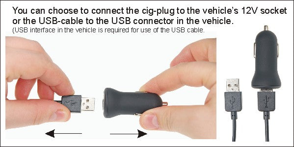 Brodit Auto-Halterung mit Zigarettenanzünder-Stecker, neigbar – für iPhone 6S/7 Plus – Schwarz, ABS