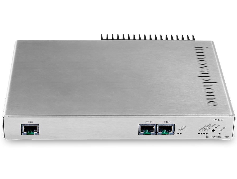 Innovaphone IP1130 – VoIP-Gateway, 30 Kanäle, 2x RJ-45 (10/100/1000 Mbit/s), PRI ISDN, PoE