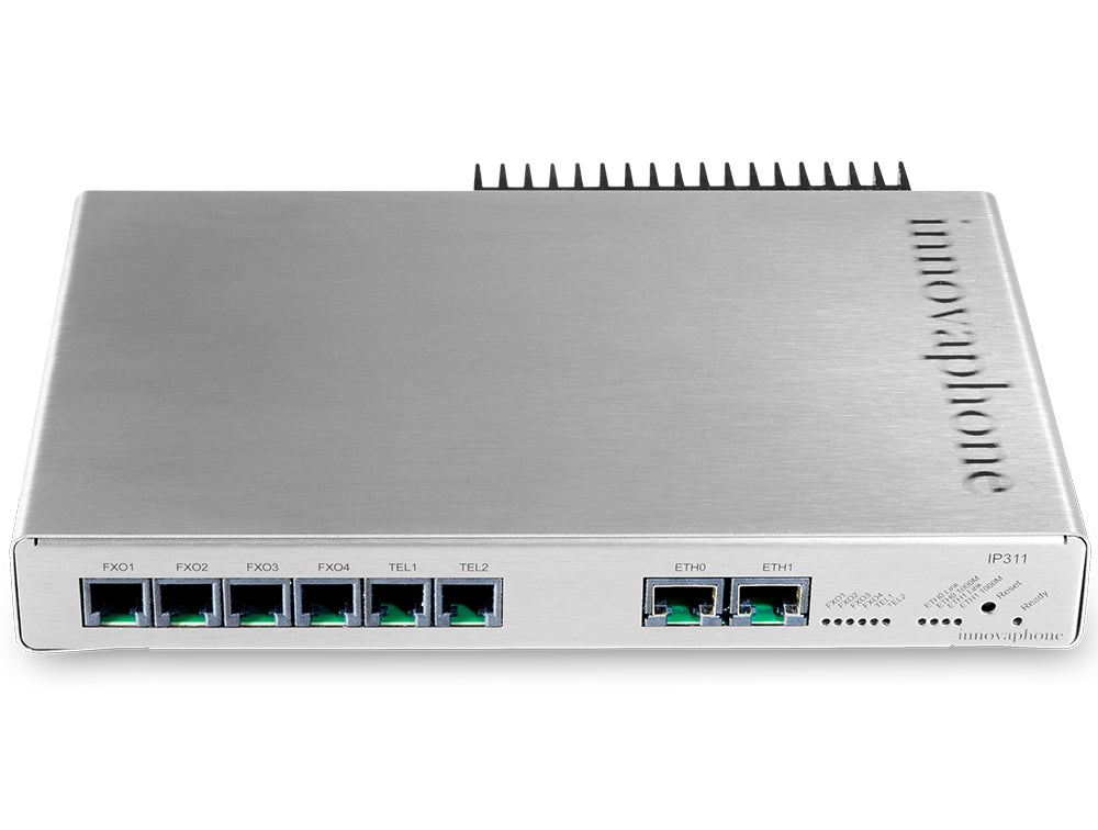 Innovaphone IP311 – VoIP-Gateway, 6 Kanäle, 4x FXO, 2x FXS, 2x RJ-45, PoE