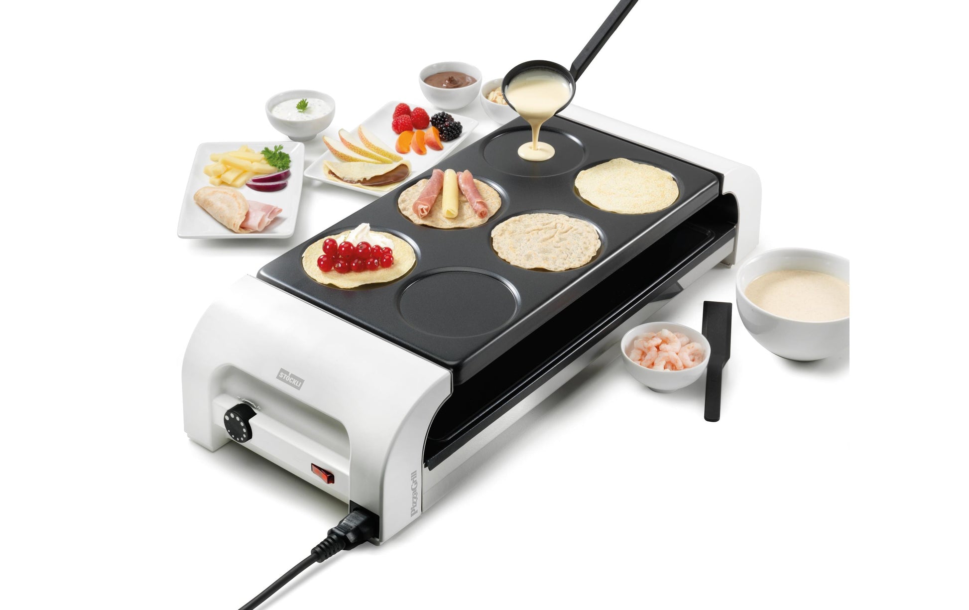 Stöckli Crêpeplatte – 20 × 22,8 cm – für for8/PIZZAmax8