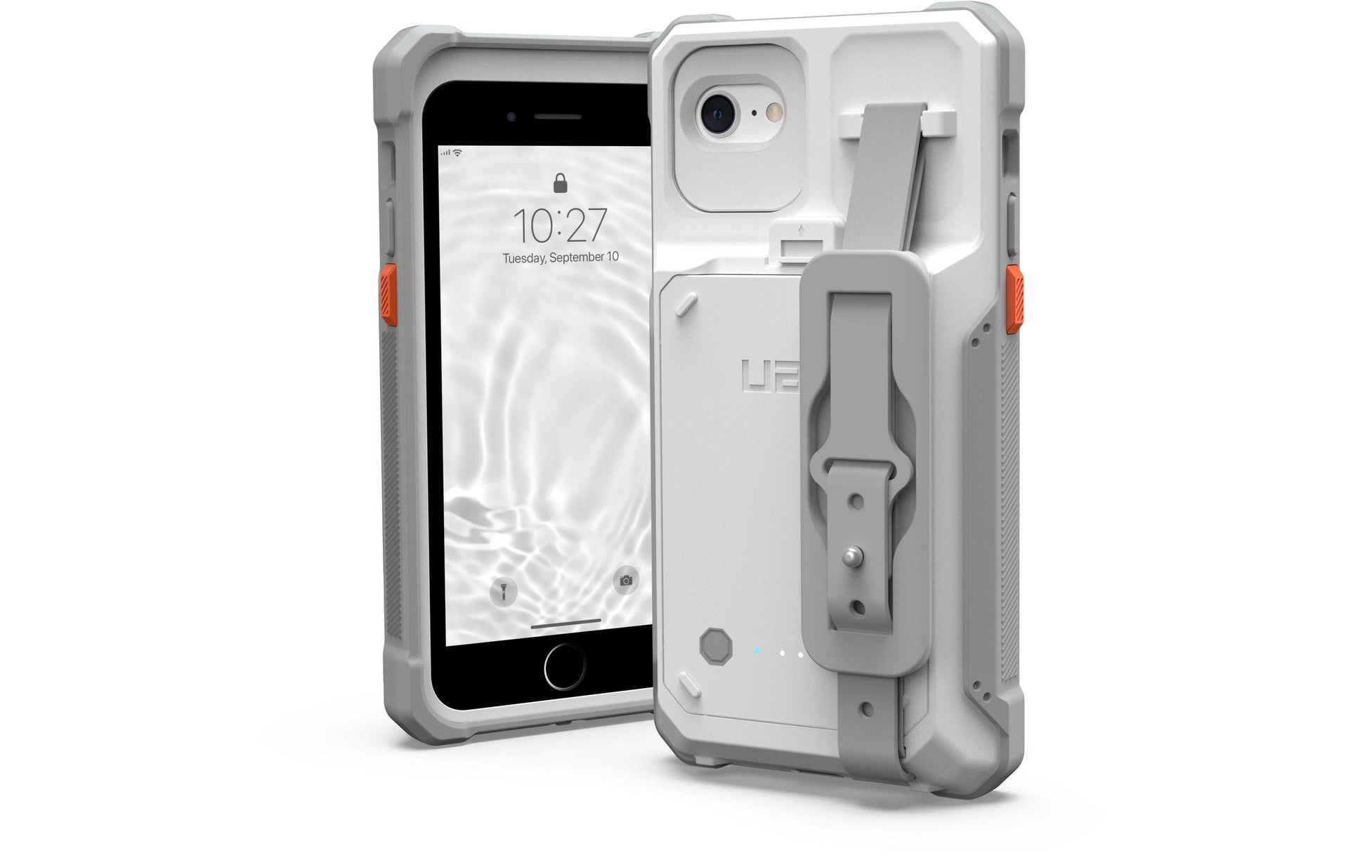 Urban Armor Gear UAG – Backcover – für Apple iPhone SE (3. Gen. / 2022) – Weiss – mit Akku, fallsicher