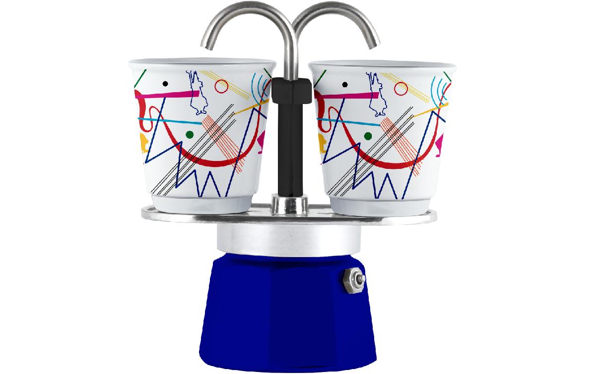 Bialetti Mini Express Kandinsky French Press / Kaffeebereiter – 0,1 l, 2 Tassen, Aluminium
