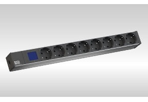 Bachmann BN0500 Rack-PDU – Metered 19" 1U, einphasig 3,7 kW, 8×C19 – schwarz