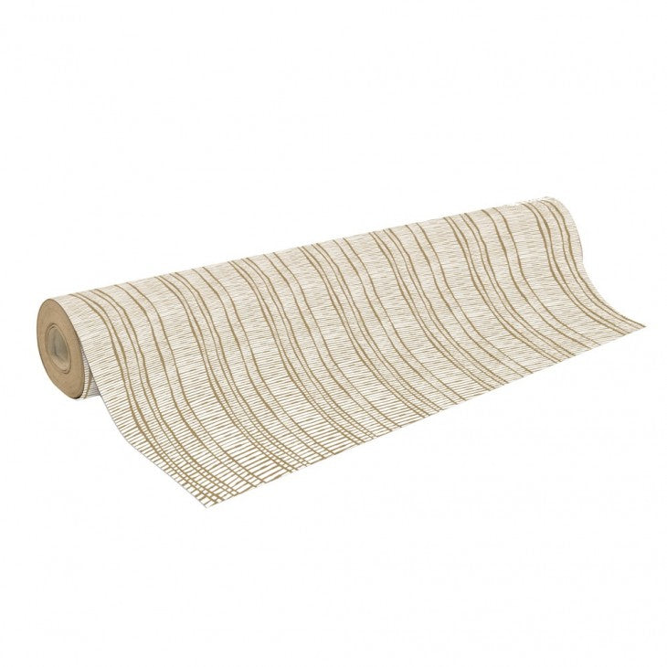 Clairefontaine Geschenkpapier Streifen Kraftpapier – 70 cm × 50 m – 70 g/m²