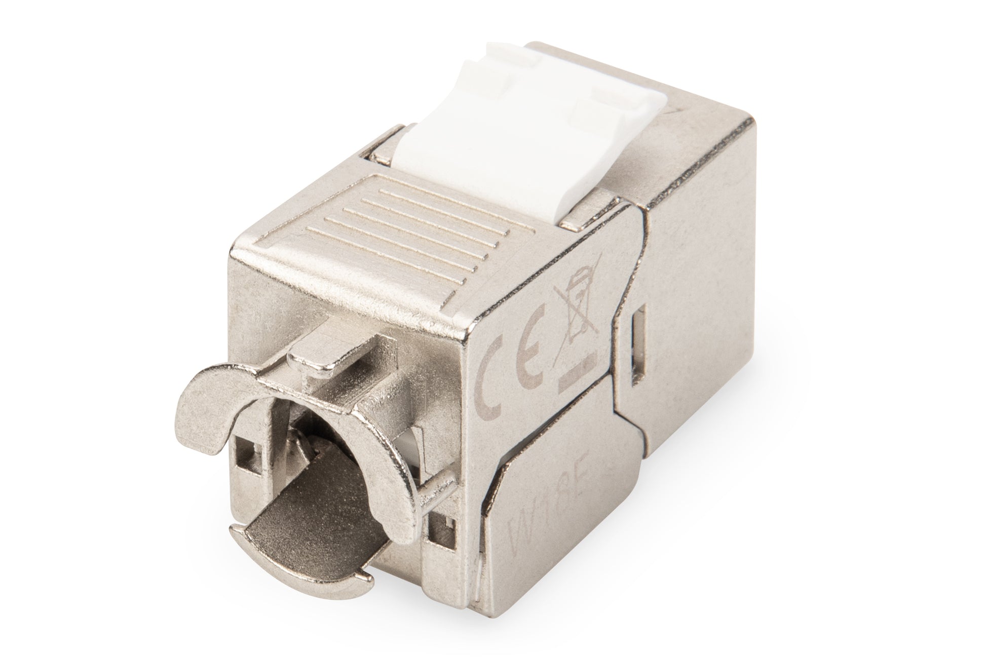 Digitus Keystone-Modul Cat 6A – geschirmt, werkzeugfrei, silber