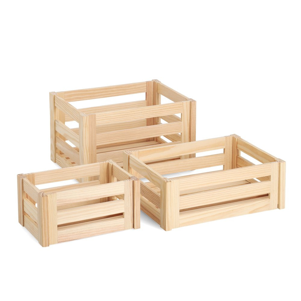 Zeller Present 13362 Aufbewahrungsbox ohne Deckel – Kiefernholz – Braun – 300 × 240 × 400 mm