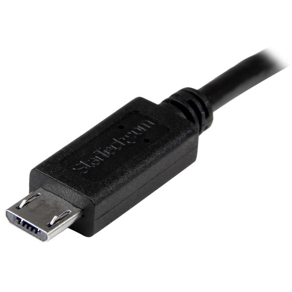 StarTech.com Micro-USB auf Micro-USB Kabel – 0,203 m – PVC-Mantel, Nickelkontakte – Schwarz