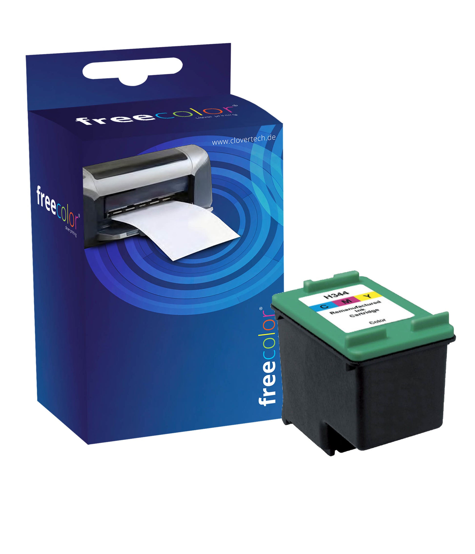 Freecolor Tintenpatronen-Multipack 344, kompatibel – für HP DeskJet 460, PhotoSmart 2575, OfficeJet 100 und andere