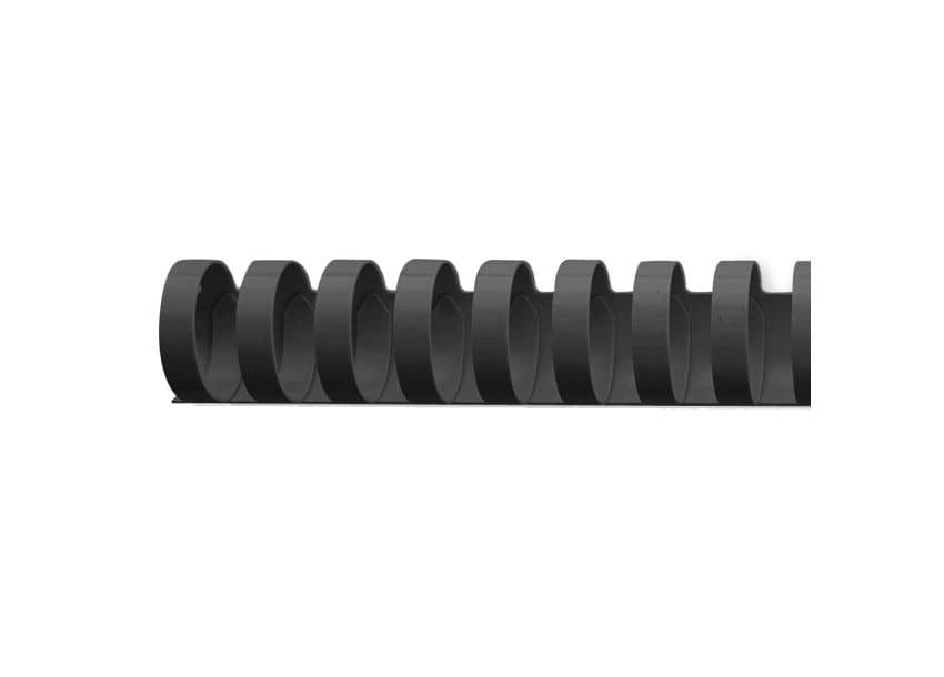 GBC Bindedisc-Ringe – Ø 19 mm, schwarz, Kunststoff – 100 Stk.