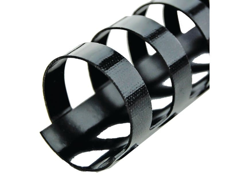 GBC Bindedisc-Ringe – Ø 19 mm, schwarz, Kunststoff – 100 Stk.