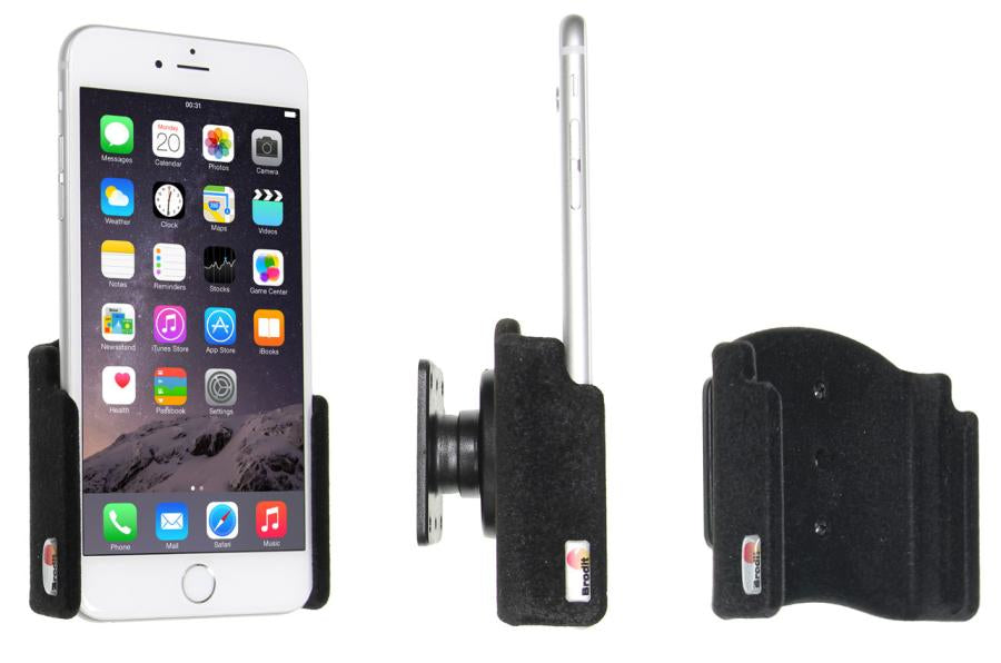 Brodit Auto-Halterung (passiv) – neigbar −22°–22° – für Apple iPhone 6S Plus, Schwarz